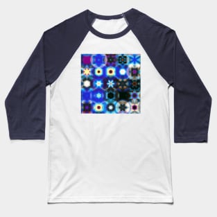 Colorful Stars, Snowflakes and Lights Baseball T-Shirt